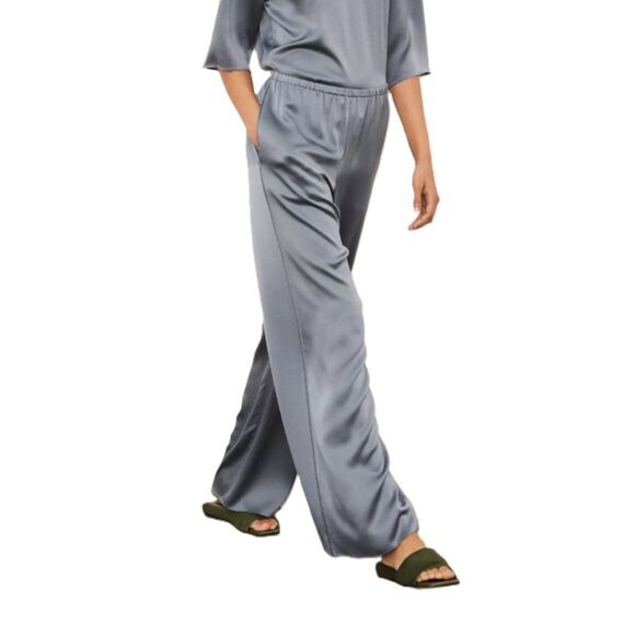 Vince Silk Style Drawstring Wide Leg 'PJ' Pant - Women's XL - NEW with Tags - Picture 2 of 8